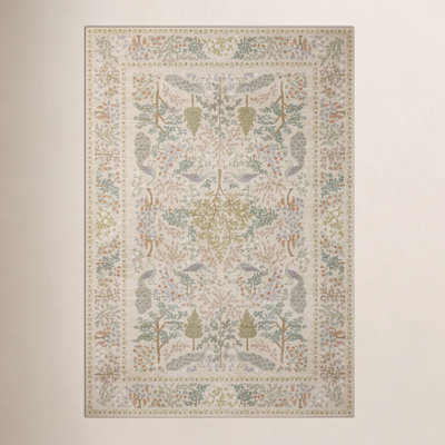 Rifle Paper Co. x Loloi Canopy Aubergine Rug & Reviews | Birch Lane